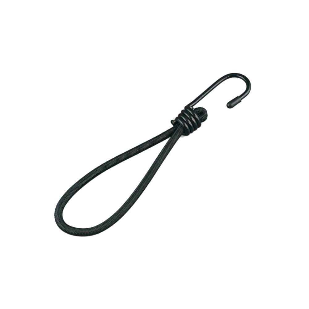 สายรัดยางยืดแบบห่วง ECSAI ตะขอเหล็ก ขนาด 6 มม. ยาว 20 ซม. สีดำ (แพ็ค 6 ชิ้น)_1